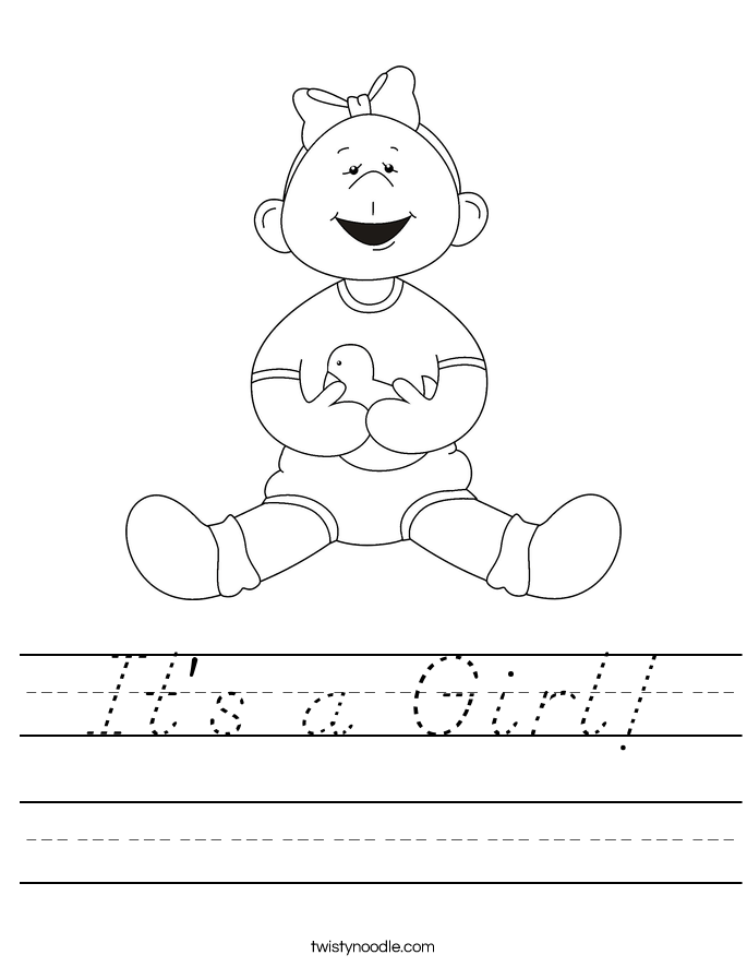 It's a Girl! Worksheet