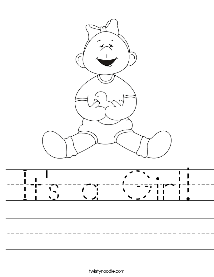 It's a Girl! Worksheet