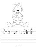 It's a Girl! Worksheet