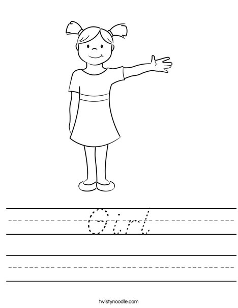 Girl Worksheet