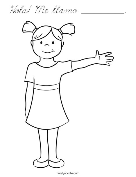 Girl Coloring Page