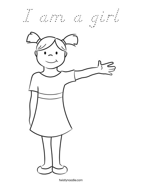 Girl Coloring Page