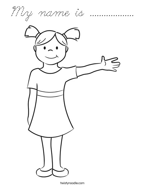 Girl Coloring Page