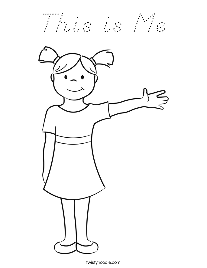 This is Me Coloring Page