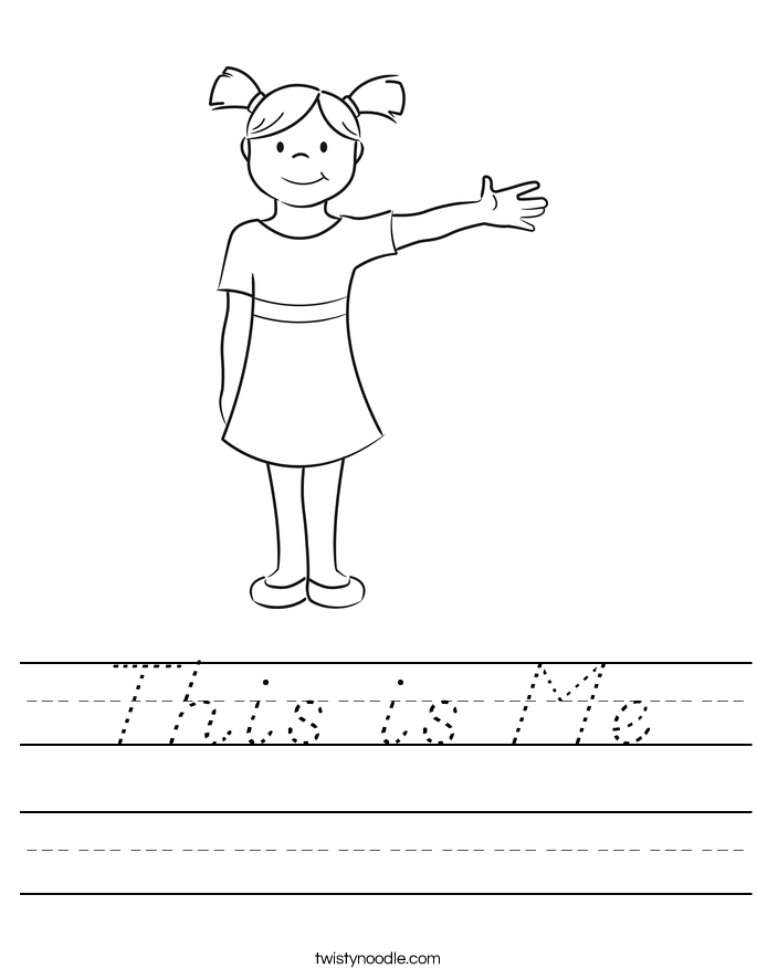 This is Me Worksheet