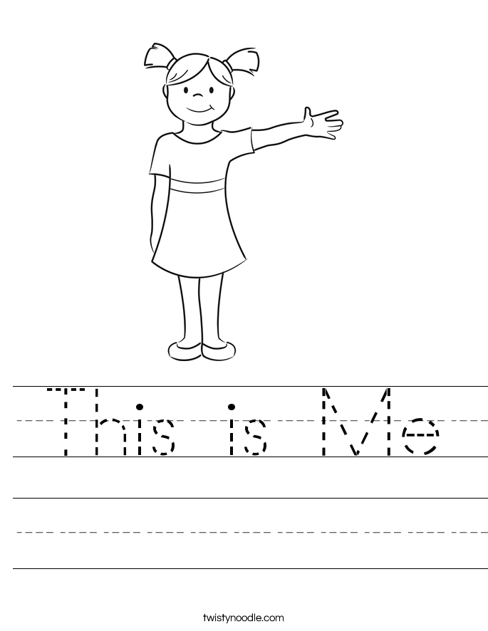This is Me Worksheet