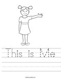 This is Me Worksheet