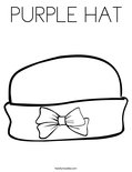 PURPLE HAT Coloring Page