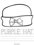 PURPLE HAT Worksheet