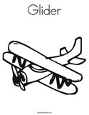 Glider Coloring Page