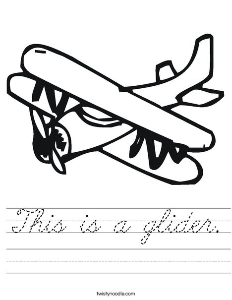Glider Worksheet