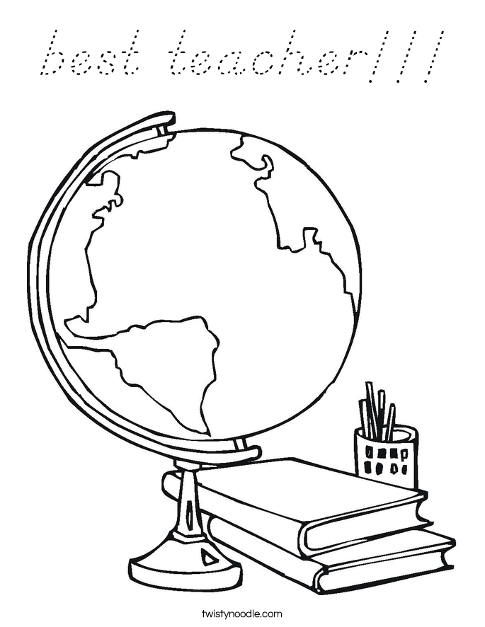 best teacher!!! Coloring Page