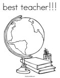 best teacher!!! Coloring Page