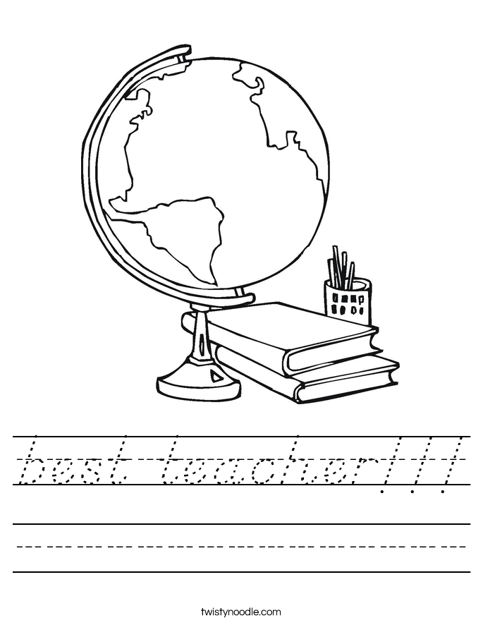 best teacher!!! Worksheet