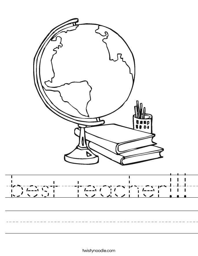 best teacher!!! Worksheet