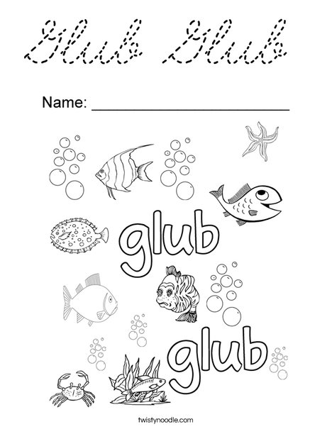 Glub Glub Coloring Page