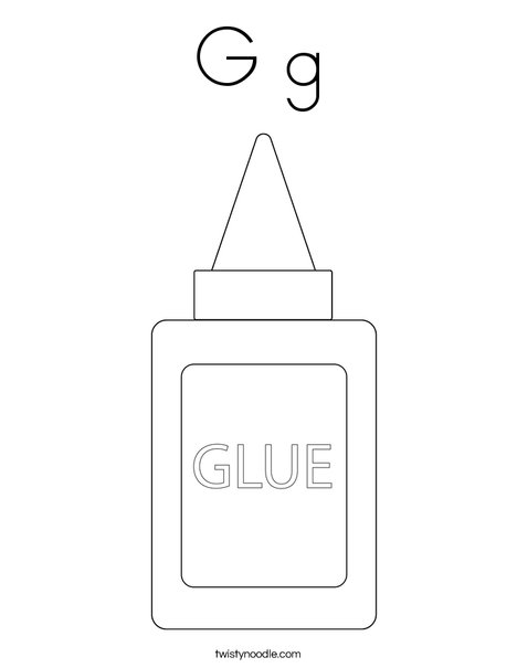 Glue Coloring Page