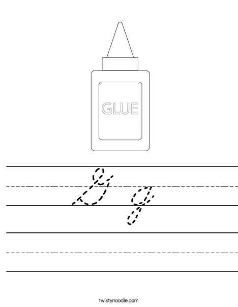Glue Worksheet