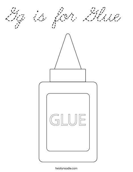 Glue Coloring Page