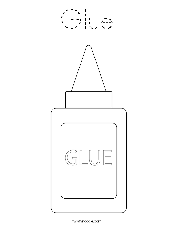 Glue Coloring Page