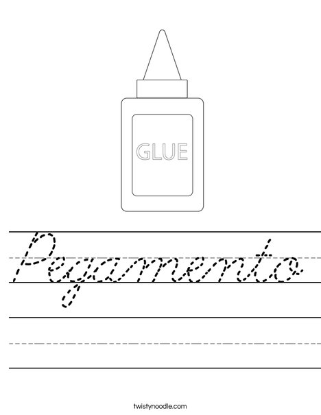 Glue Worksheet