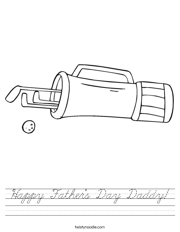 Happy Father's Day Daddy! Worksheet