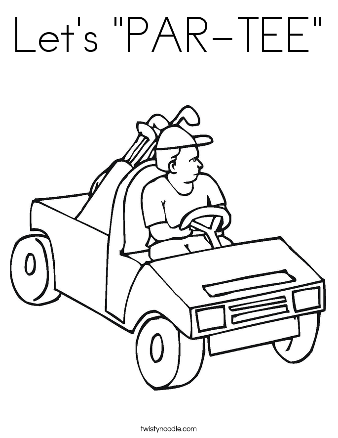 Let's "PAR-TEE" Coloring Page