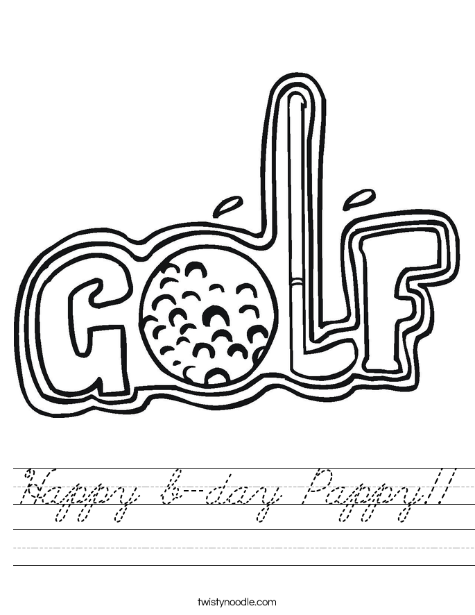 Happy b-day Pappy!! Worksheet