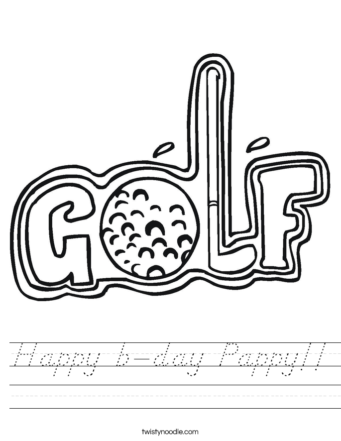 Happy b-day Pappy!! Worksheet