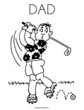 DAD Coloring Page