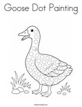 Goose Dot Painting Coloring Page