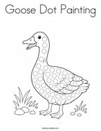 Goose Dot Painting Coloring Page