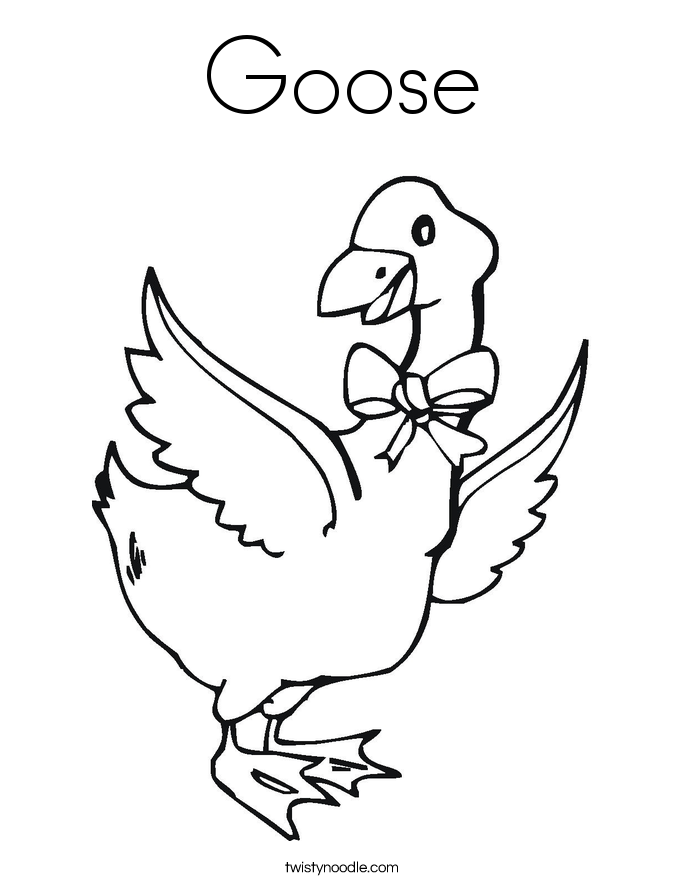 Goose Coloring Page