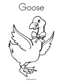 Goose Coloring Page