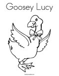 Goosey LucyColoring Page