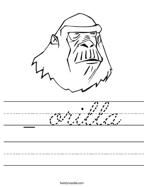 Ape Worksheet