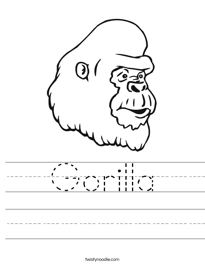 Gorilla Worksheet