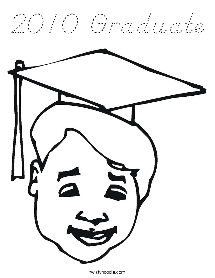 2010 Graduate Coloring Page