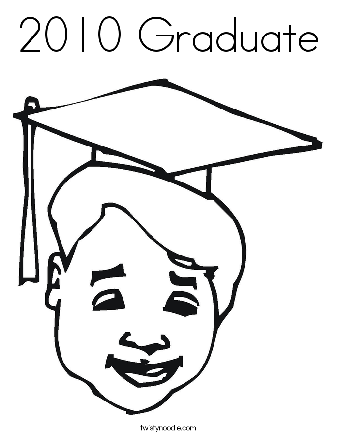 2010 Graduate Coloring Page