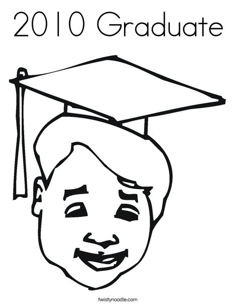 Boy Graduate Coloring Page