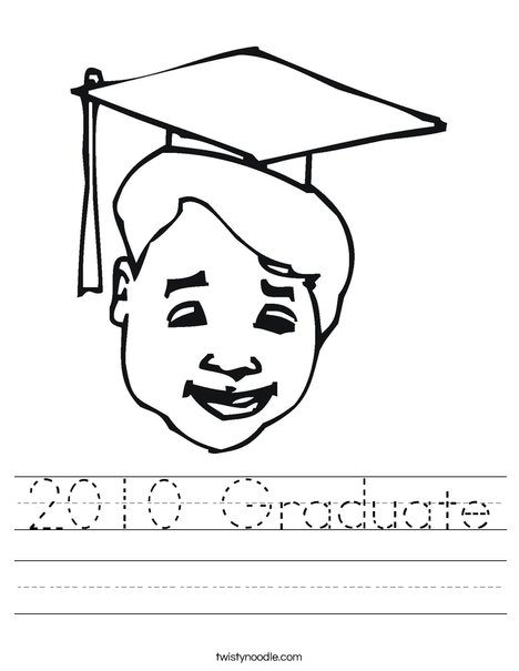 Boy Graduate Worksheet
