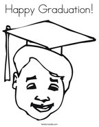 Happy Graduation Coloring Page