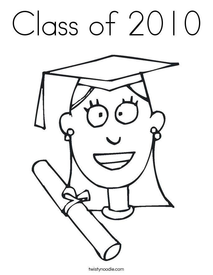Class of 2010 Coloring Page