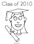 Class of 2010 Coloring Page