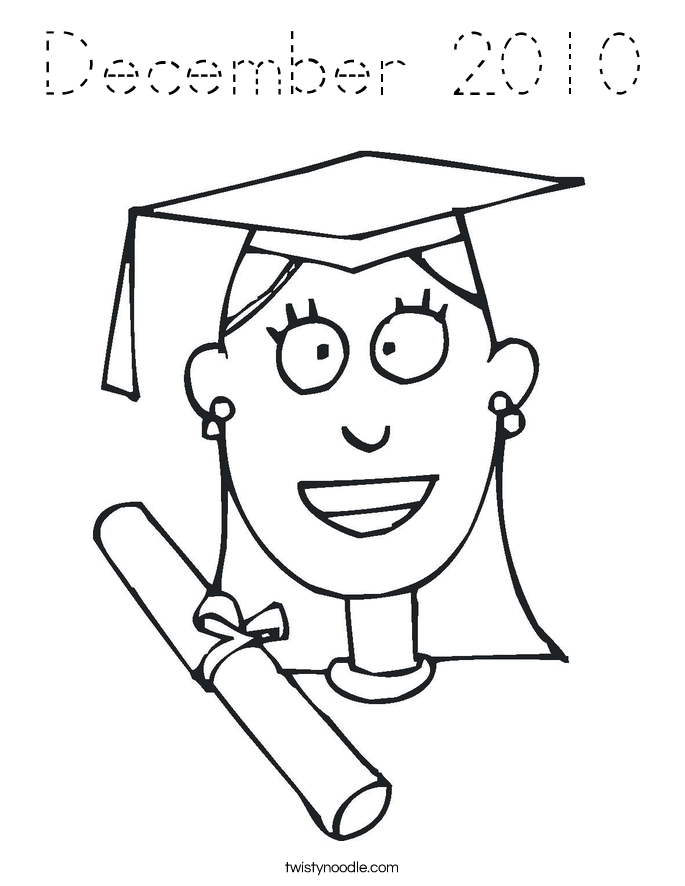 December 2010 Coloring Page