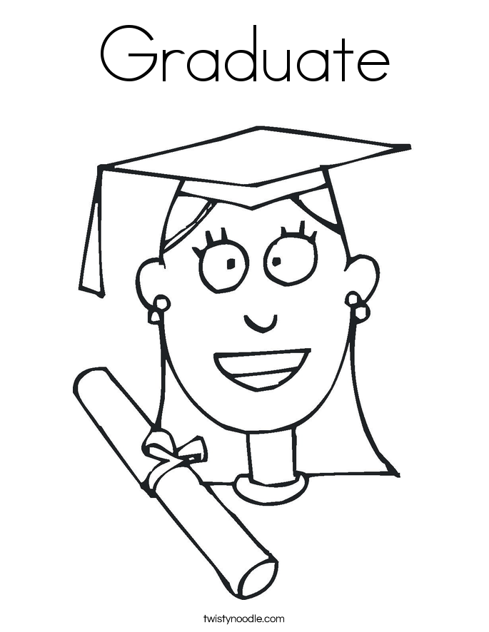 Graduate Coloring Page