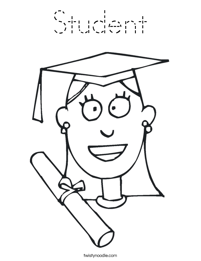 Student Coloring Page