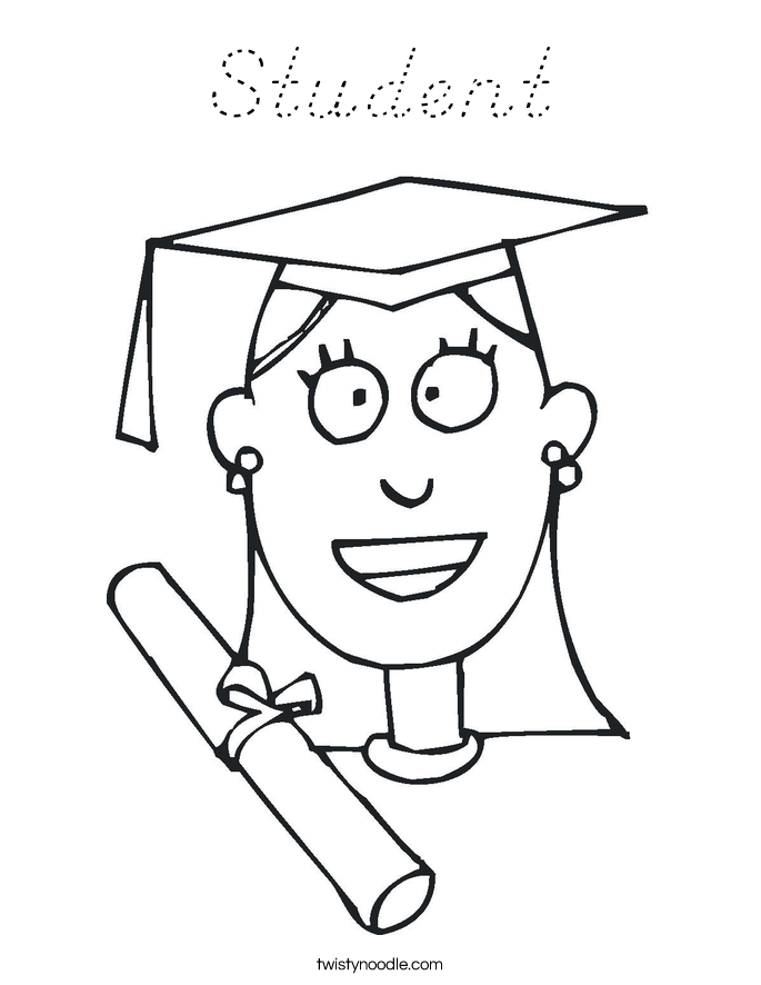 Student Coloring Page