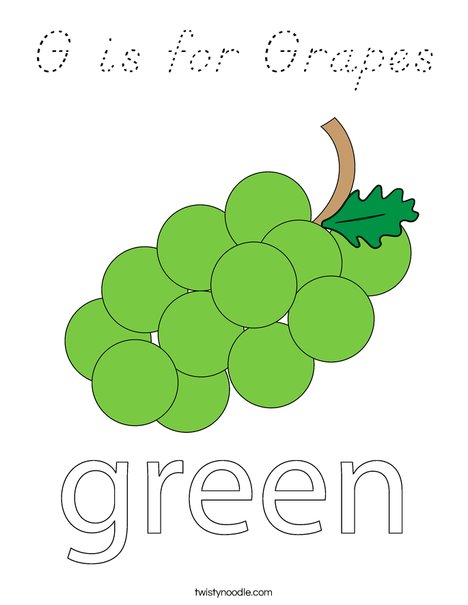 Grapes Coloring Page