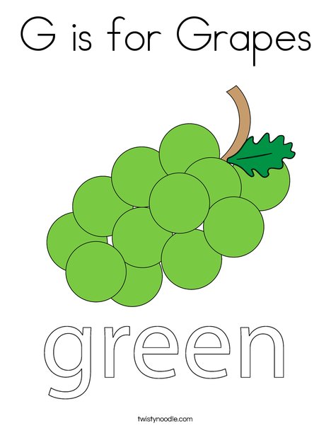Grapes Coloring Page